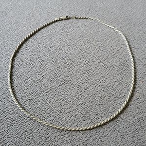STERLING SILVER ROPE NECKLACE